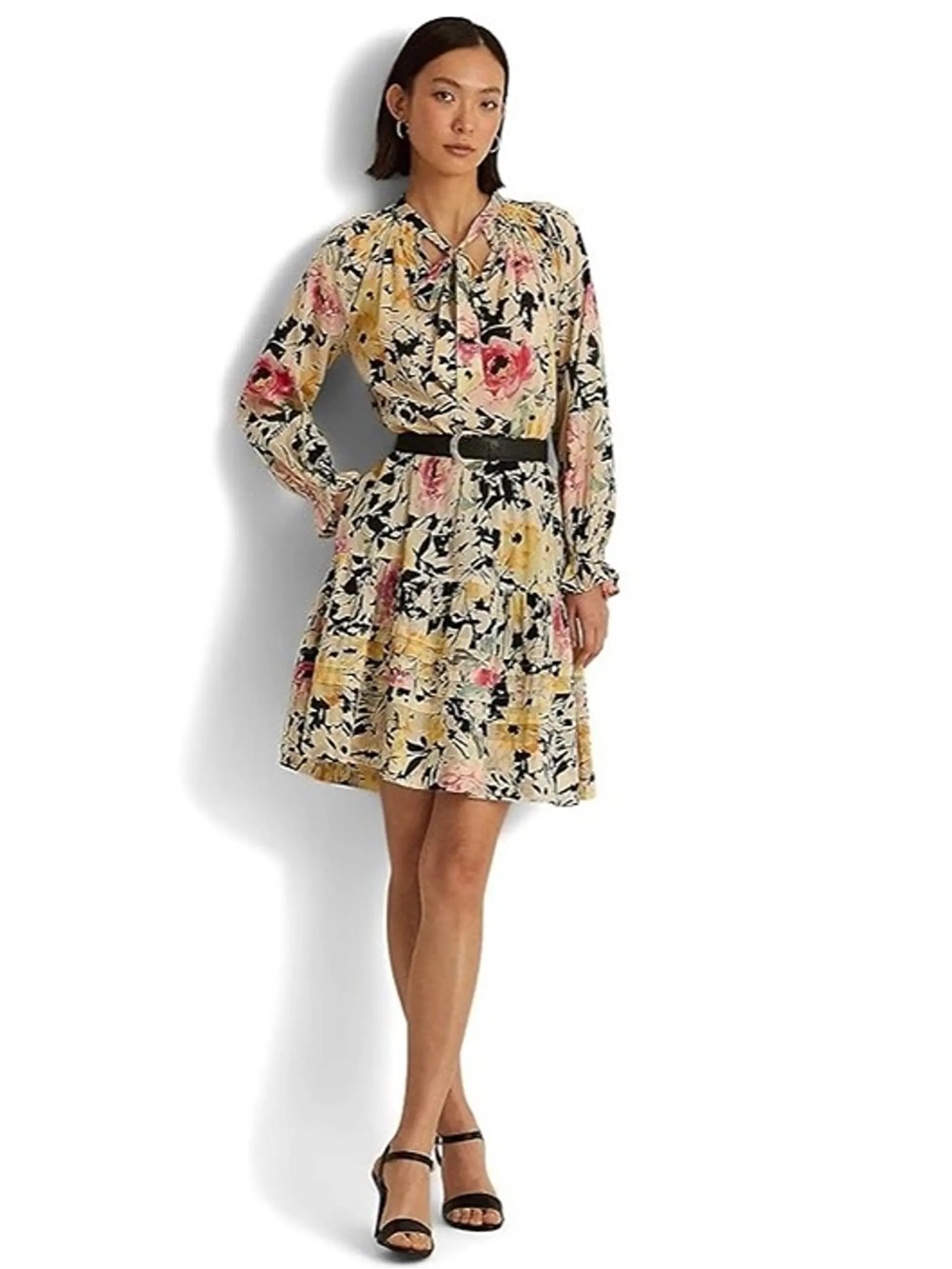 Lauren Ralph Lauren Black Label
Womens Floral Cotton Voile Boho Dress Size 0